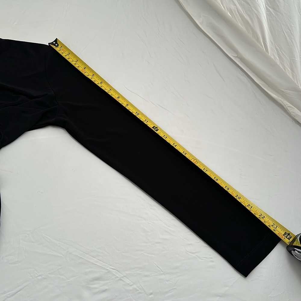 Karen Robertson black stretch fitted cut-out top M - Picture 11 of 12